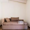 Il divano letto color rame nella stanza singola - Palazzo Tatti