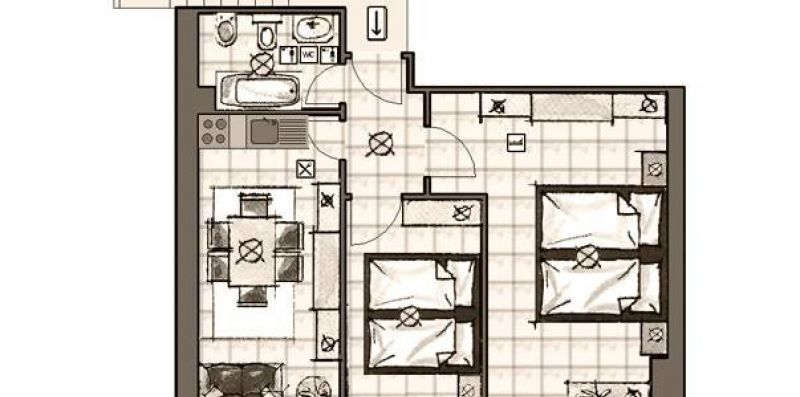 Appartamento Trilocale Palade presso Maison Ostaria - My Holiday Travel Agency Livigno